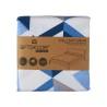 Colcha Reversible 240 x 260 cm Azul Blanco (6 Unidades)