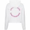 Sudadera con Capucha Mujer Calvin Klein Performance Blanco