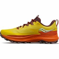 Zapatillas de Running para Adultos Saucony Saucony Peregrine 13 Amarillo Naranja Mujer