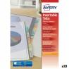 Separadores Avery Transparente A4 12 Hojas (10 Unidades)