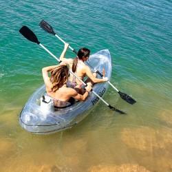 Kayak Hinchable Transparente con Accesorios Paros InnovaGoods 312 cm 2 plazas