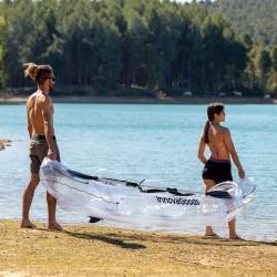 Kayak Hinchable Transparente con Accesorios Paros InnovaGoods 312 cm 2 plazas