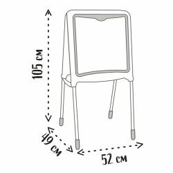 Pizarra de Doble Cara Smoby Plegable 80 Piezas 105 x 49 x 52 cm