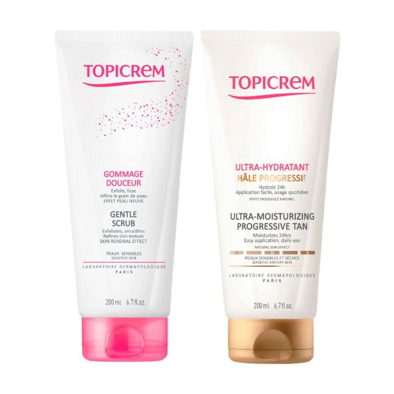 Autobronceador Corporal Topicrem Progressive Tan 2 Piezas