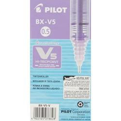 Boligrafo de tinta líquida Pilot V-5 Hi-Tecpoint Violeta 0,3 mm (12 Unidades)