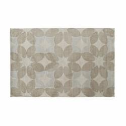 Alfombra DKD Home Decor Beige Poliéster Algodón Círculos (120 x 180 x 0.9 cm)