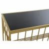 Consola DKD Home Decor Cristal Negro Dorado Metal 120 x 40 x 81 cm