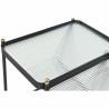 Mesa auxiliar DKD Home Decor Negro Metal Cristal (2 pcs)