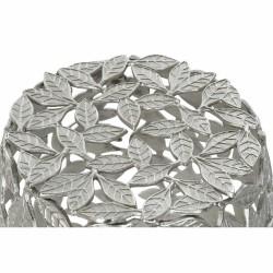 Mesa auxiliar DKD Home Decor Aluminio Hojas (40 x 40 x 45 cm)