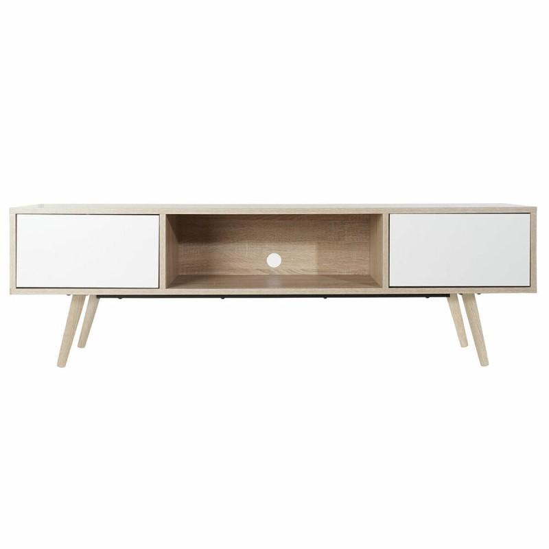 Mueble de TV DKD Home Decor Blanco Metal Madera MDF (160 x 40 x 50 cm)