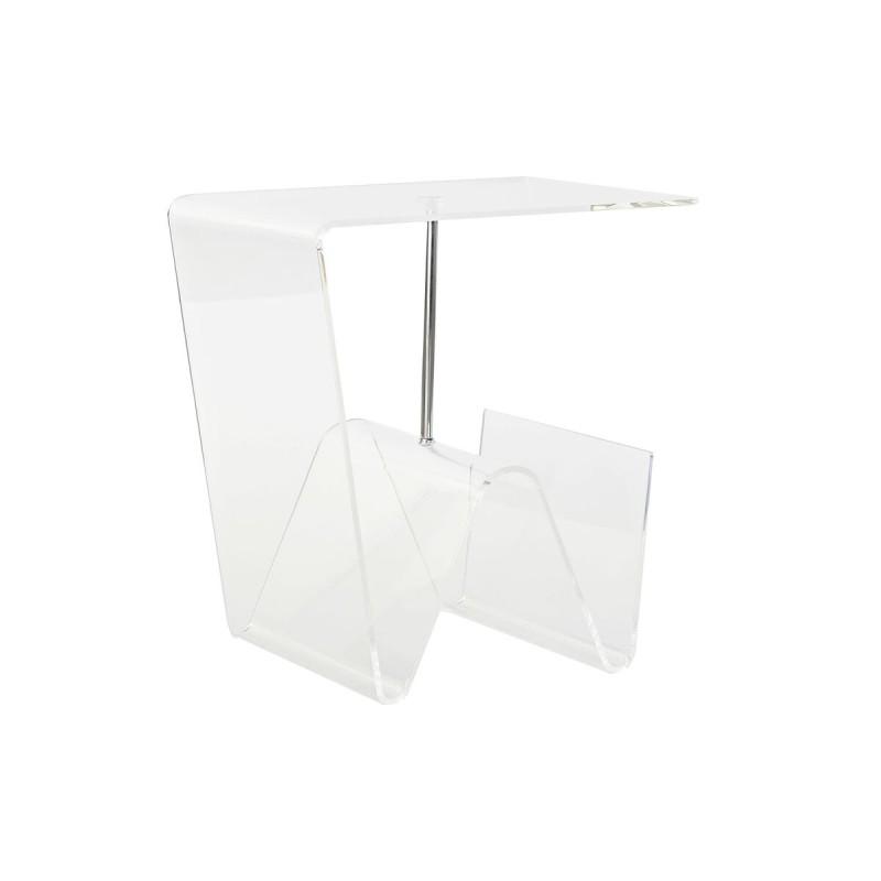 Mesa Revistero DKD Home Decor Metal Transparente Acrílico (40 x 30 x 44 cm)