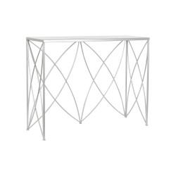 Consola DKD Home Decor Blanco Plateado Metal Mármol 100 x 33 x 78 cm