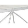 Consola DKD Home Decor Blanco Plateado Metal Mármol 100 x 33 x 78 cm