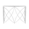 Consola DKD Home Decor Blanco Plateado Metal Mármol 100 x 33 x 78 cm