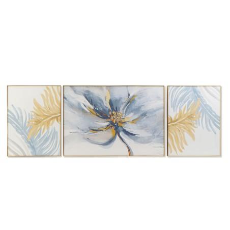 Cuadro DKD Home Decor Flores (240 x 3 x 80 cm)