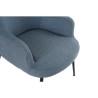 Sillón DKD Home Decor Azul Negro Metal 70 x 60 x 84 cm