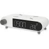 Reloj Despertador con Cargador Inalámbrico KSIX Retro Blanco 10 W