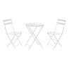 Conjunto de Mesa con 2 Sillas DKD Home Decor Blanco 80 cm 60 x 60 x 70 cm (3 pcs)