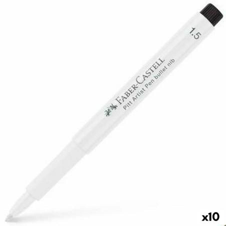 Rotulador permanente Faber-Castell Pitt Artist Blanco (10 Unidades)