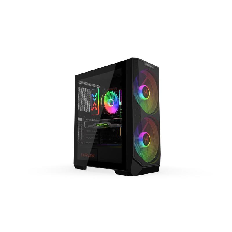 Caja Semitorre ATX Krux Vortex Negro