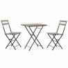 Conjunto de Mesa con Sillas DKD Home Decor 60 x 60 x 74 cm (3 pcs)