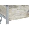 Mesa auxiliar DKD Home Decor Gris Natural Metal Abeto Madera de abeto 110 x 67 x 46 cm