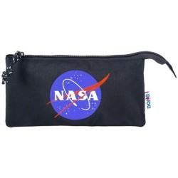 Portatodo Triple DOHE Nasa Logo Negro