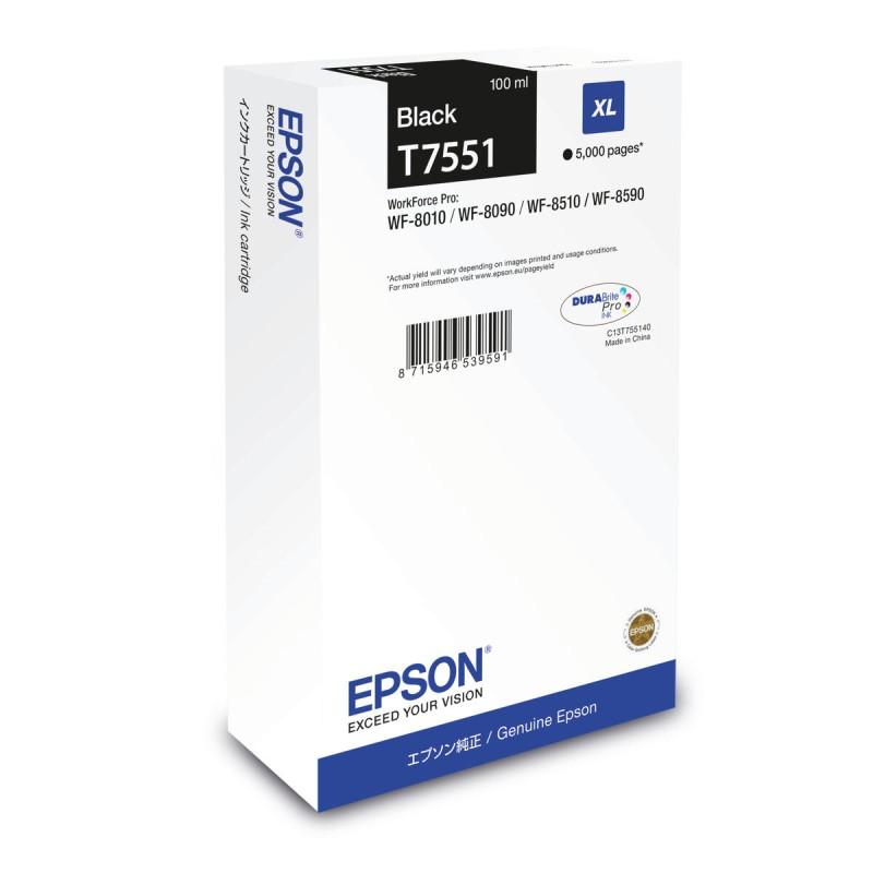 Cartucho de Tinta Original Epson C13T755140 Negro