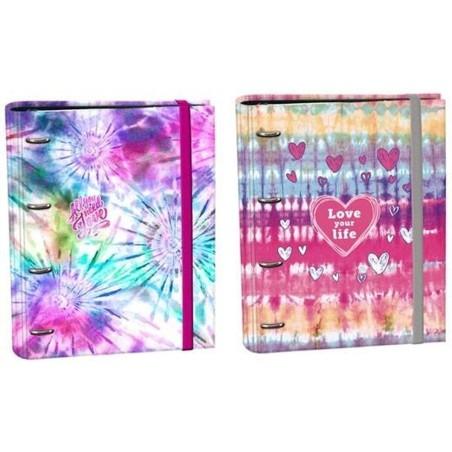 Carpeta de anillas SENFORT Tie Dye 120 Hojas Multicolor A4