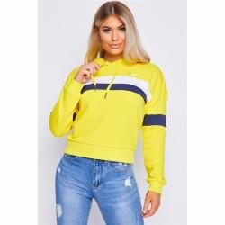 Sudadera con Capucha Mujer Fila Ella Amarillo