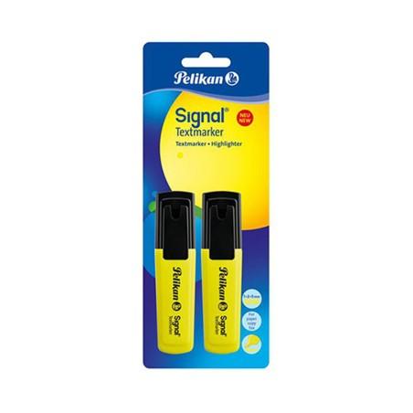 Subrayador Pelikan Fluorescente Amarillo (2 Unidades)