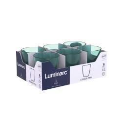 Vaso Luminarc Concepto Pepite Verde Vidrio 310 ml 24 Unidades