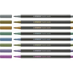 Set de Rotuladores Stabilo Pen 68 Metallic 8 Piezas Multicolor