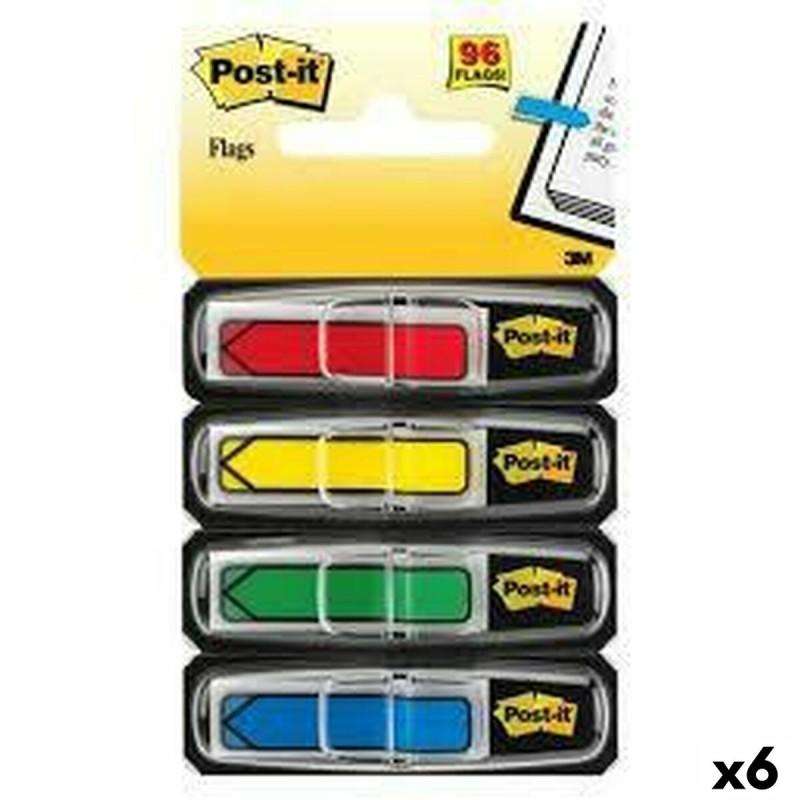 Set de Notas Adhesivas Post-it Index Multicolor 12 x 43,1 mm (6 Unidades)