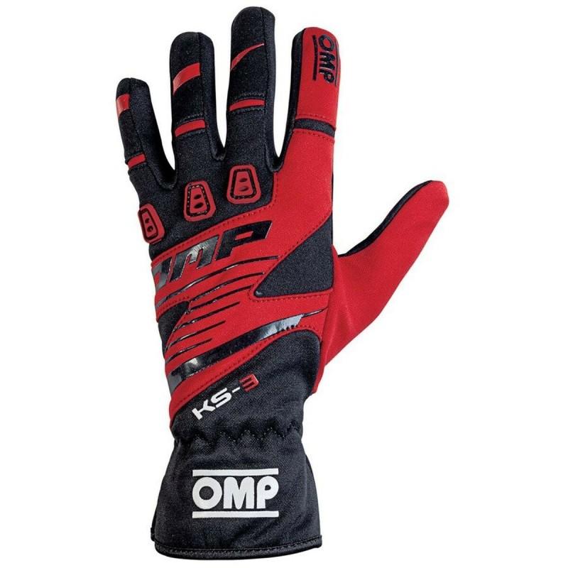 Guantes de Karting OMP KS-3 Rojo/Negro XL