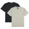 Camiseta de Manga Corta Hombre Champion Crew-Neck Negro 2 Piezas Gris claro