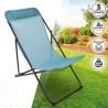 Hamaca plegable Aktive Azul 52 x 87 x 77 cm (4 Unidades)