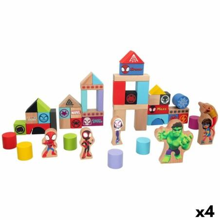 Playset Spidey Amazing Friends 50 Piezas 4 Unidades 8 x 9,5 x 1,5 cm