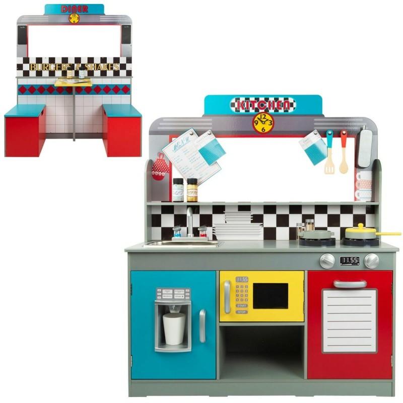 Cocina de Juguete Play & Learn Retro 90 x 104 x 58 cm