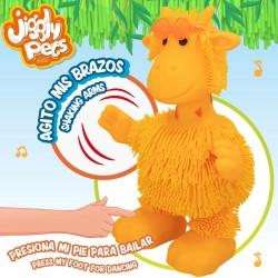 Peluche Eolo Jiggly Pets Jirafa 21 x 28,5 x 16 cm (4 Unidades)