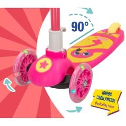 Patinete Scooter K3yriders Flamingo Rosa 4 Unidades