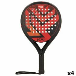 Raqueta de squash Aktive Negro/Rojo (4 Unidades)