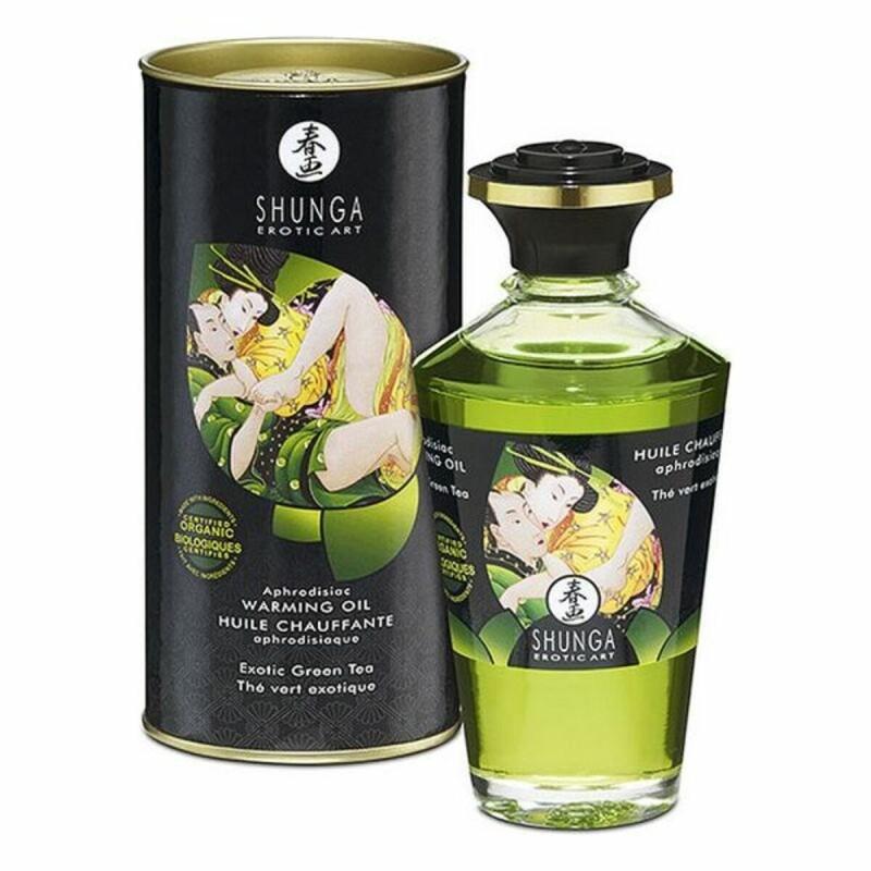 Aceite de Masaje Erótico Shunga CC812100 Té Verde (100 ml)