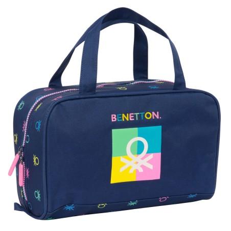 Neceser Escolar Benetton Cool Azul marino 31 x 14 x 19 cm