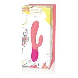 Vibrador Doble Estimulación Rianne S Essentials Xena Rabbit Coral Rosa