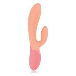 Vibrador Doble Estimulación Rianne S Essentials Xena Rabbit Naranja Coral