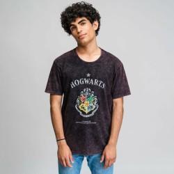 Camiseta de Manga Corta Hombre Harry Potter Gris Gris oscuro