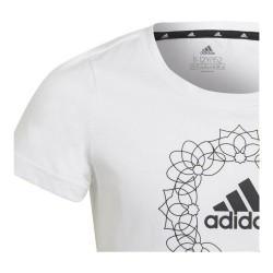 Camiseta de Manga Corta Infantil Adidas Graphic Blanco