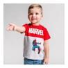 Camiseta de Manga Corta Infantil Marvel Gris 2 Unidades