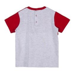 Camiseta de Manga Corta Infantil Marvel Gris 2 Unidades